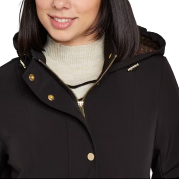 Liz Claiborne All Weather Midweight Softshell Black Jacket Small Bella Swan rain - Picture 2 of 13